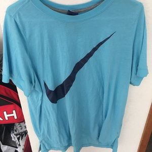 Blue nike shirt